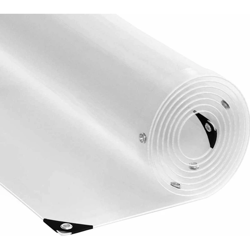 vidaXL Planteafdækning med øjer, 1x5 m, transparent PVC
