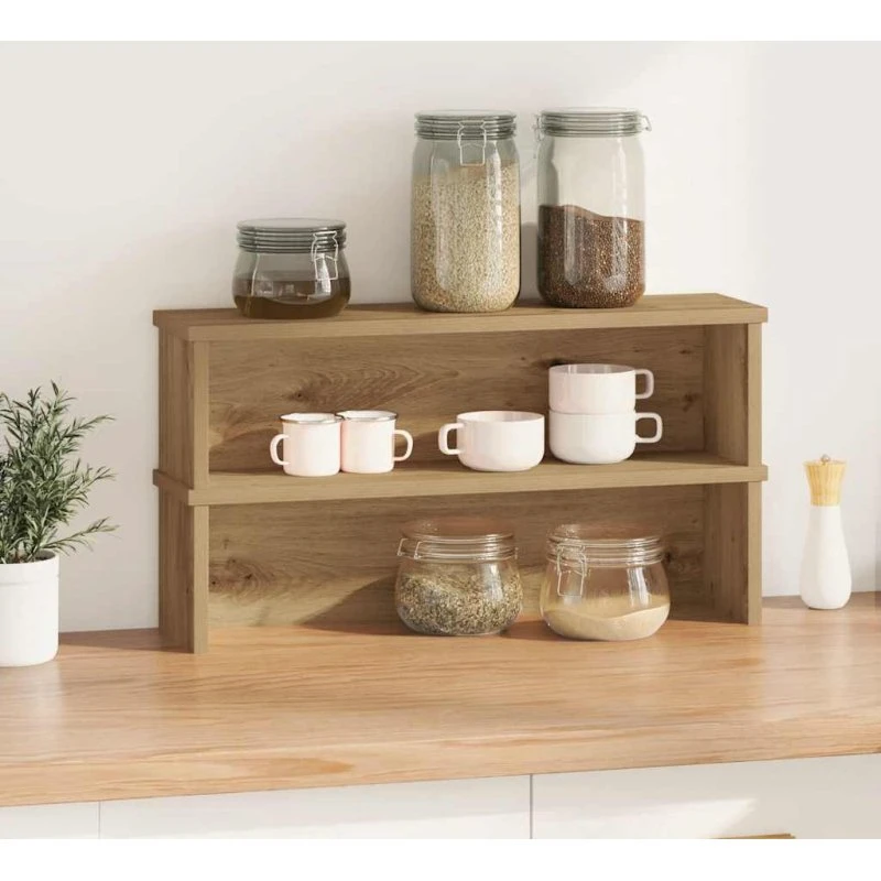 vidaXL Køkkenreoler 2 stk. 50x15x16 cm i kunsteg