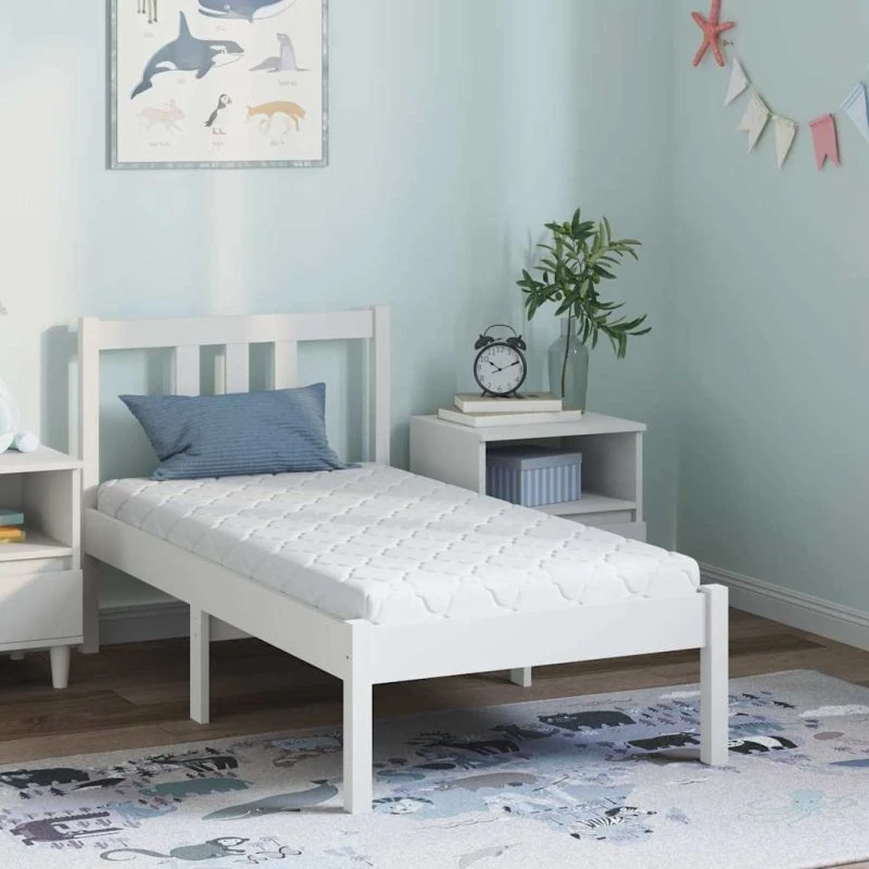 vidaXL Madras Hvid 60 x 120 cm Jacquard stof