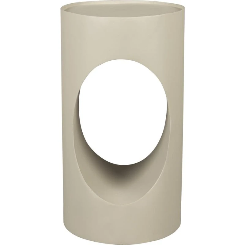 Dutchbone Sai sidebord, rund, lysgrå jern Ø30 x 56 cm