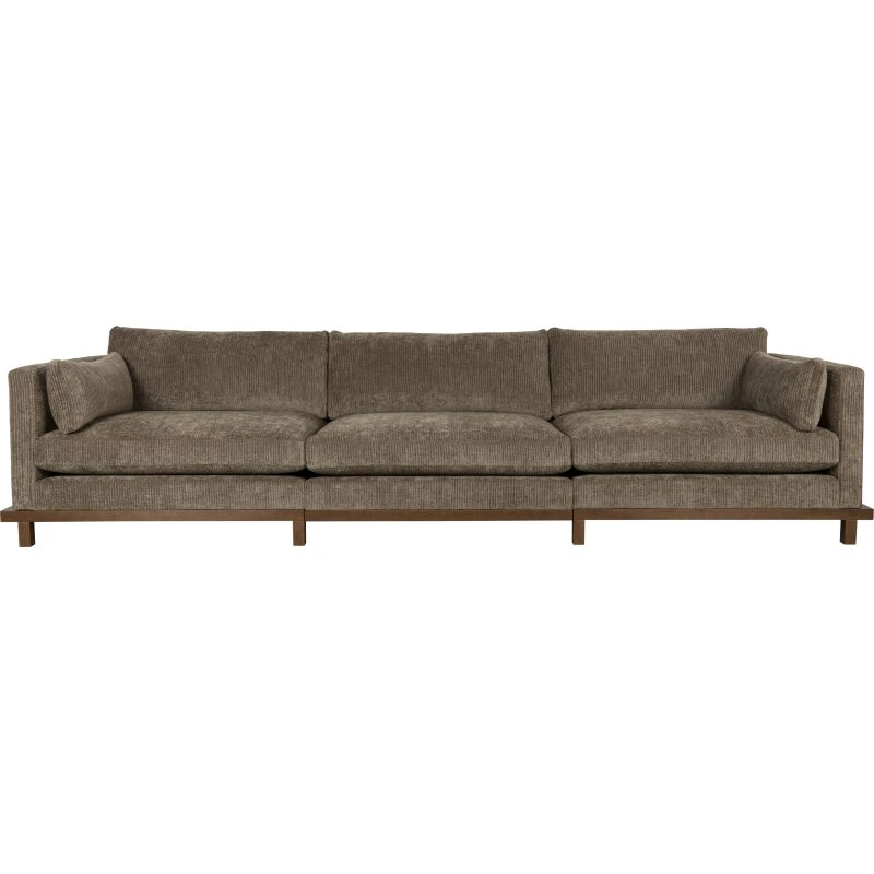 Zuiver Blossom 4,5-personers sofa - Moss stof og egetræ