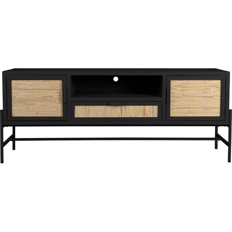 Dutchbone Yasu skænk i kinesisk cedertræ og rattan, 60x38x148 cm