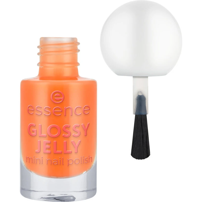 essence Glossy Jelly Mini neglelak 03 — lys orange (5 ml)
