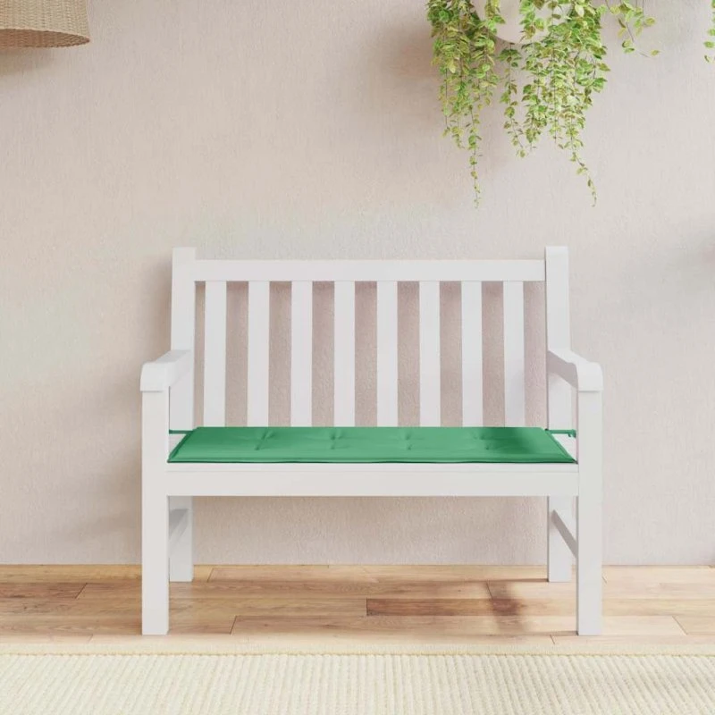vidaXL hynde til havebænk 100x50x3 cm, oxfordstof, grøn