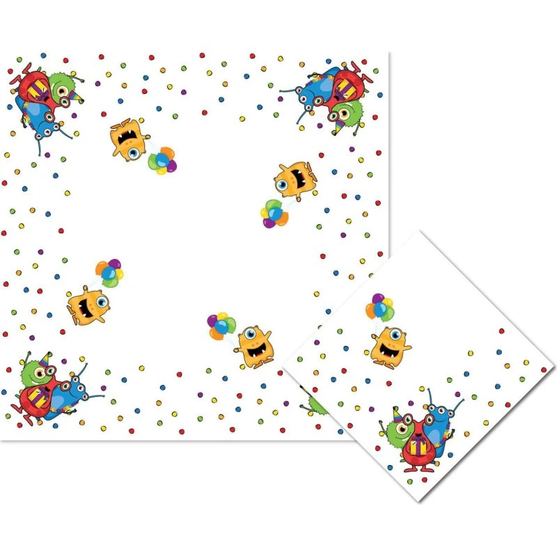 Haza Monster Party Servietter - 25x25cm - 20 stk.