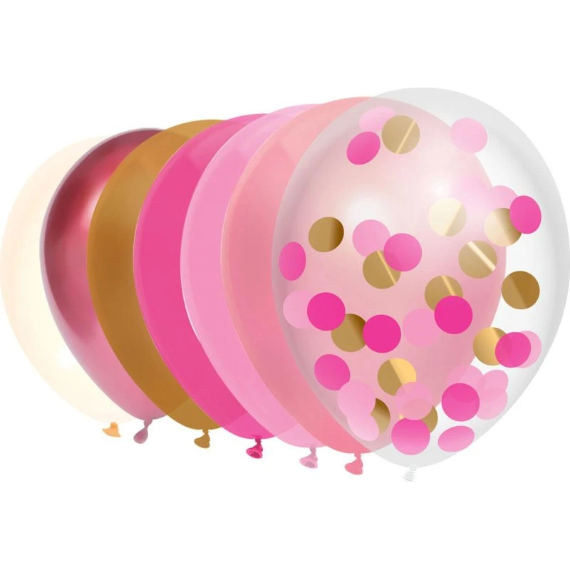 Haza Witbaard Balloner i Prinsessefarver, 10 stk, 30 cm