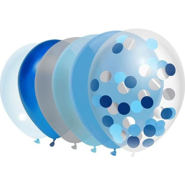 Haza Witbaard Blå Balloner - 10 stk. - 30 cm