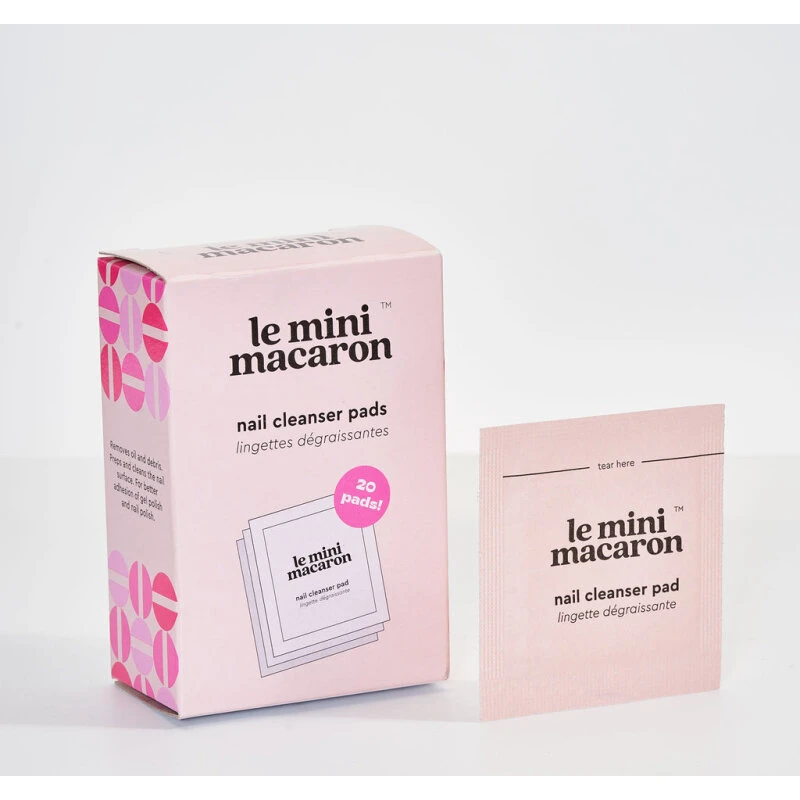 Le Mini Macaron Nail Cleanser Pads, 20 stk.