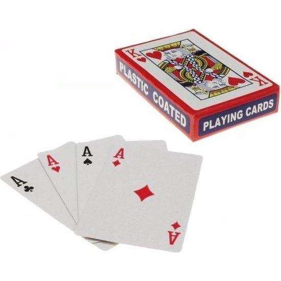2-Pak Spillekort med plastbelægning – Poker
