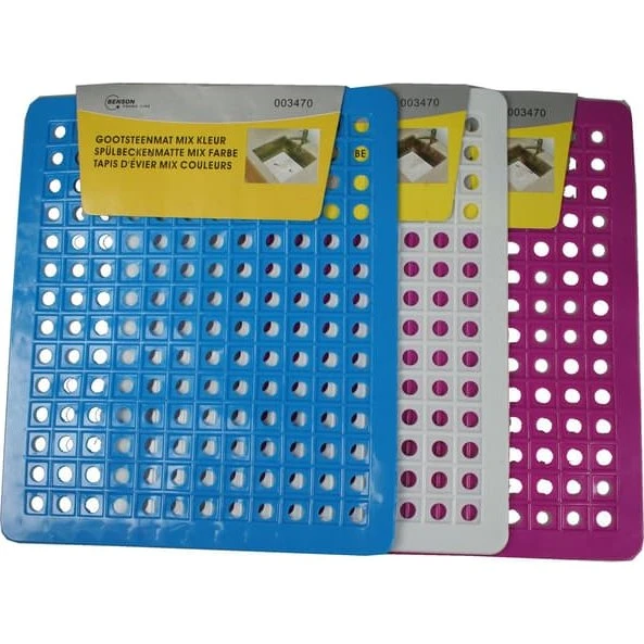 Opvaskebakke PVC firkantet mix 25x29 cm