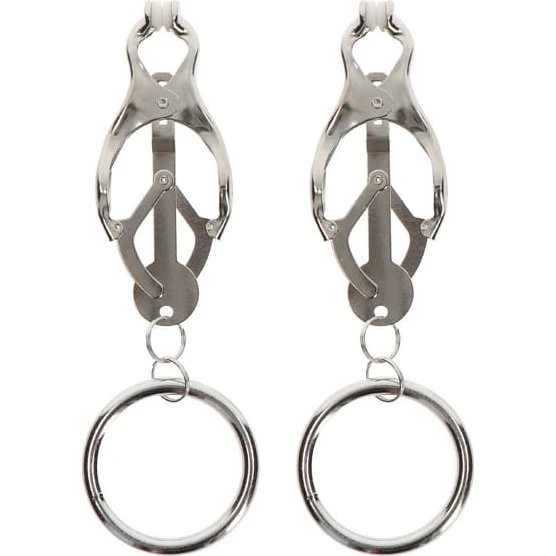 Taboom Butterfly Clamps With Ring Brystvorteklemmer