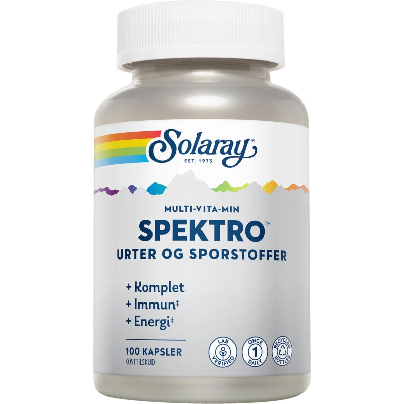 Solaray Spektro Multi-Vita-Min, 100 kapsler
