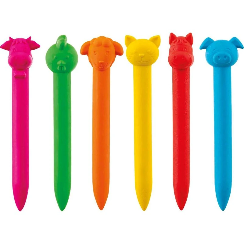 Bambolino Toys Fien & Teun Vokskridt - 6 farver