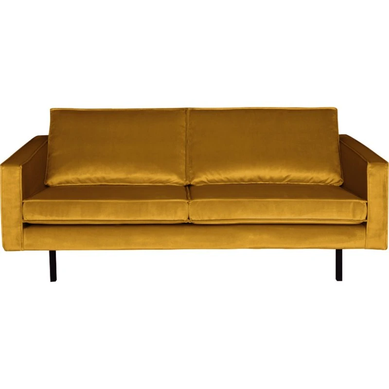 WOOOD Rodeo 2,5-personers sofa i oker velour, 190 cm