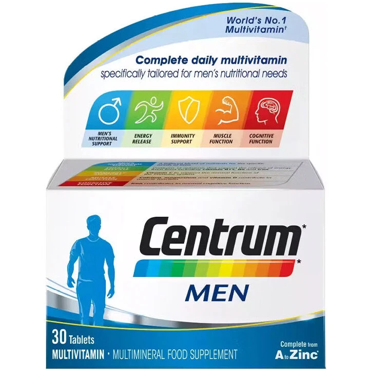 Centrum Men 30 tabletter – multivitamin til mænd
