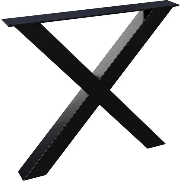WOOOD Tablo Alkmaar bordben i mat sort metal, H72 cm