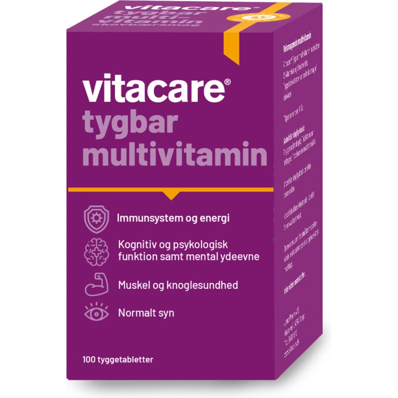 VitaCare Tygbar Multivitamin 100 stk – Skovbær