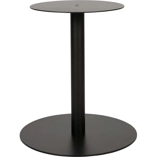 WOOOD Tablo Round bordben - Sort metal Ø64 H73