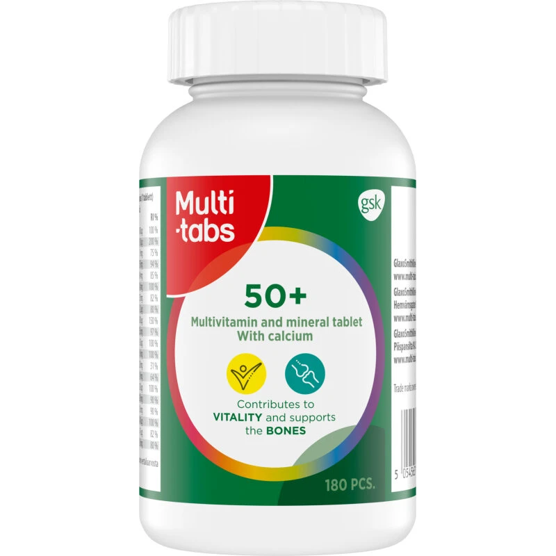 Multi-tabs 50+ 180 tabletter