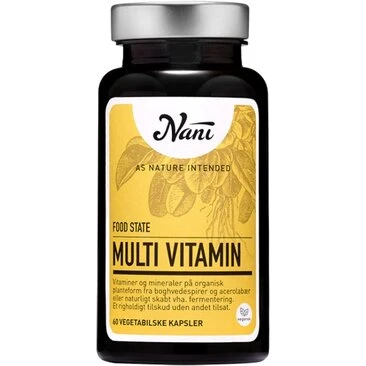 Nani Multivitamin Food State 60 vegetabilske kapsler