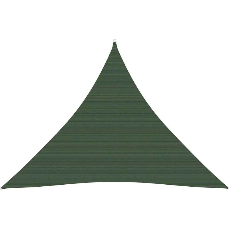 vidaXL solsejl 5x5x5 m mørkegrøn HDPE 160 g/m²
