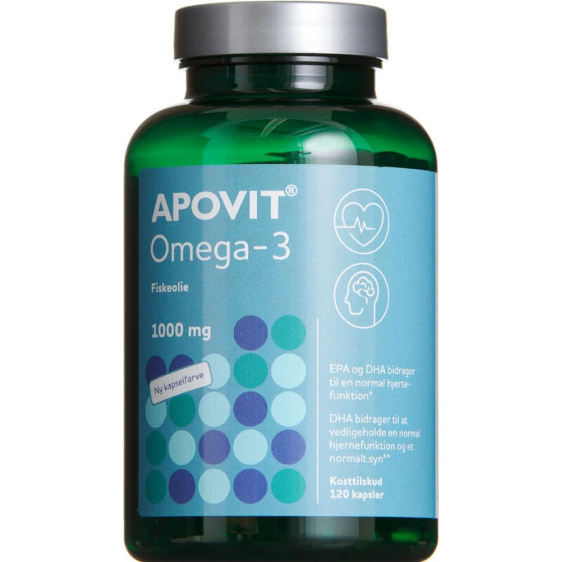 Apovit Omega-3 1000 mg - 120 kapsler