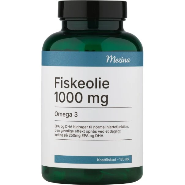 Mezina Fiskeolie Omega-3 1000 mg – 120 kaps
