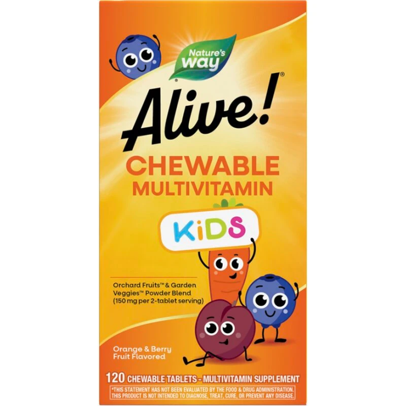 Naturens måde Alive! Børne tyggetabletter Multivitamin