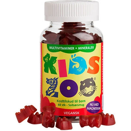 Kids Zoo Multivitamin + Mineraler 60 gummies (med magnesium)
