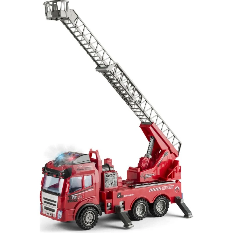 Speed Car Brandbil med lys, lyd og friktion - 29 cm