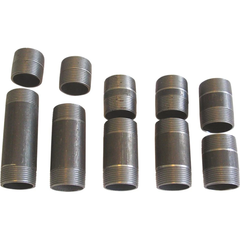 Nippelrør Sort 3/8'' Blandede 10 stk.