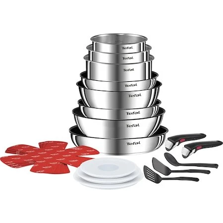 Tefal Ingenio L897SK grydesæt, 20 dele i aluminium