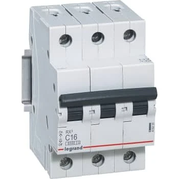 Legrand RX3 MCB Automatsikring C16 3-pol 6kA
