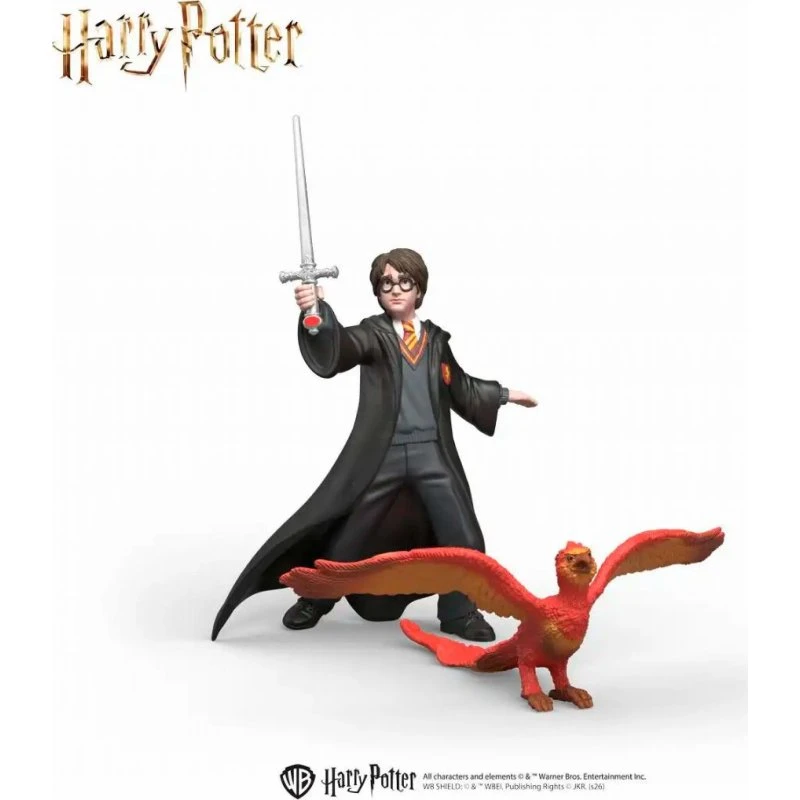 Schleich Harry Potter & Fawkes med Gryffindors sværd