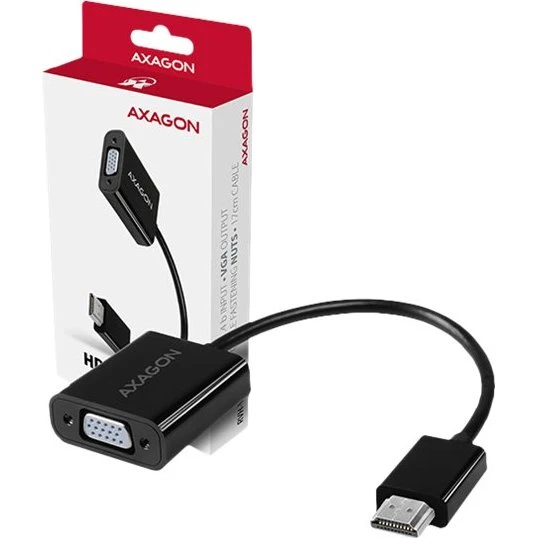 AXAGON HDMI til VGA adapter - 17 cm - Aktiv konverter