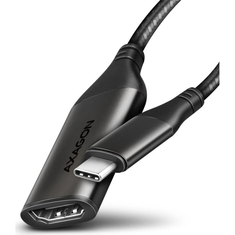 Axagon RVC-HI2M USB-C til HDMI adapterkabel, 25 cm, 4K HDR