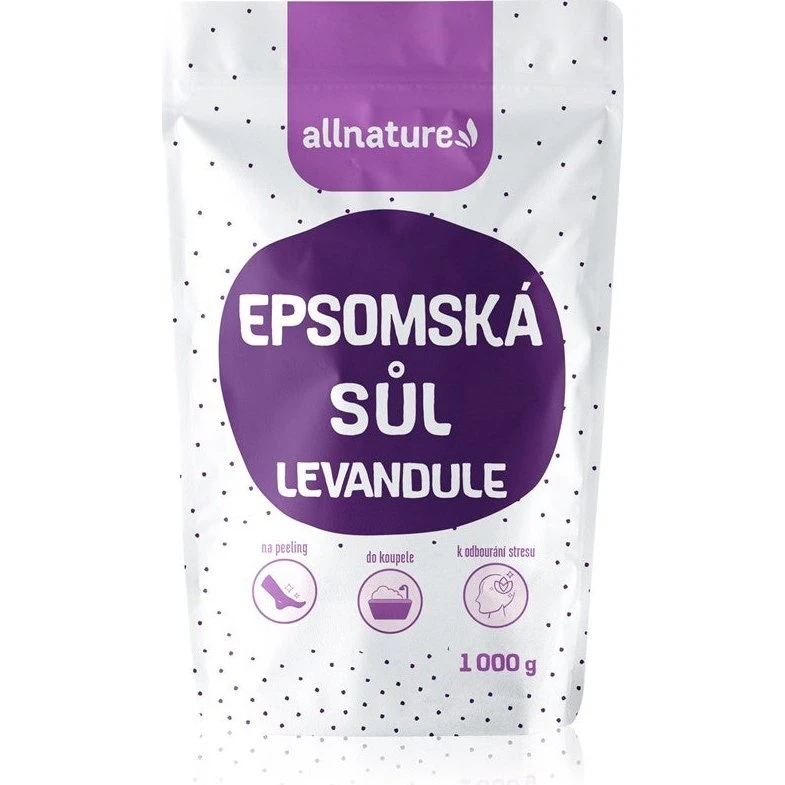Allnature Epsom salt Lavendel badesalt 1000g