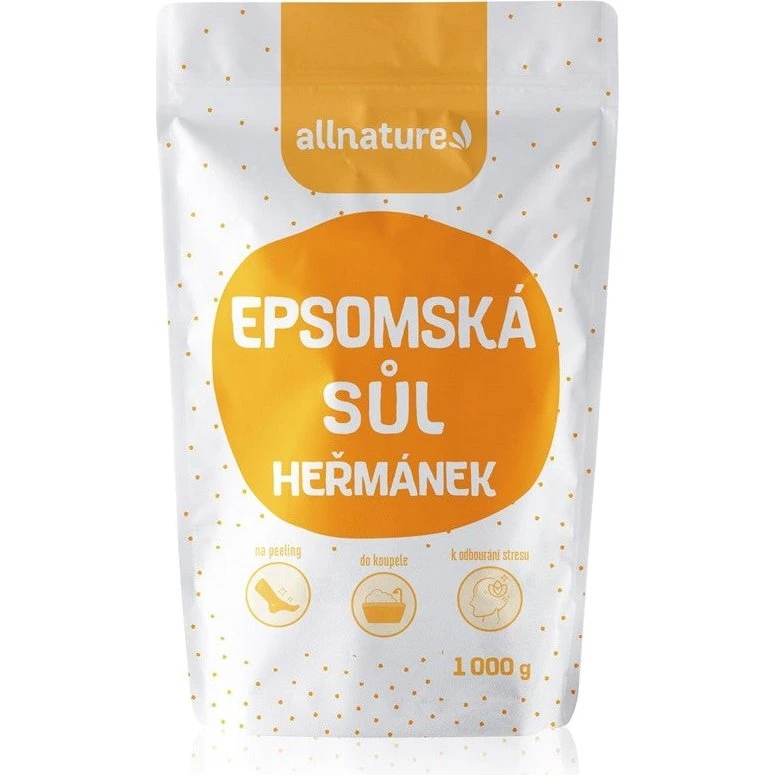 Allnature Epsom salt Kamille badesalt 1000g