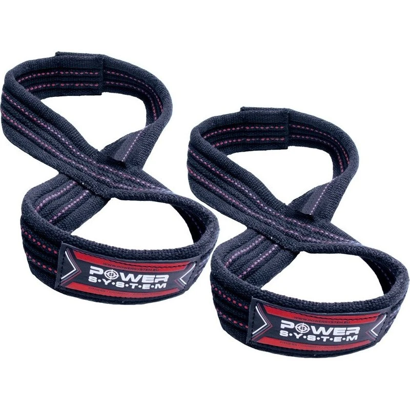 Power System Figur 8-stropper, rød, S/M (2 stk.)