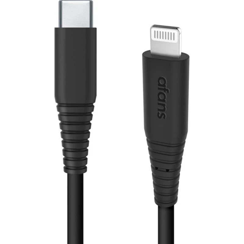 Zikko afans USB-C til MFi Lightning kabel, 1,5m, Sort