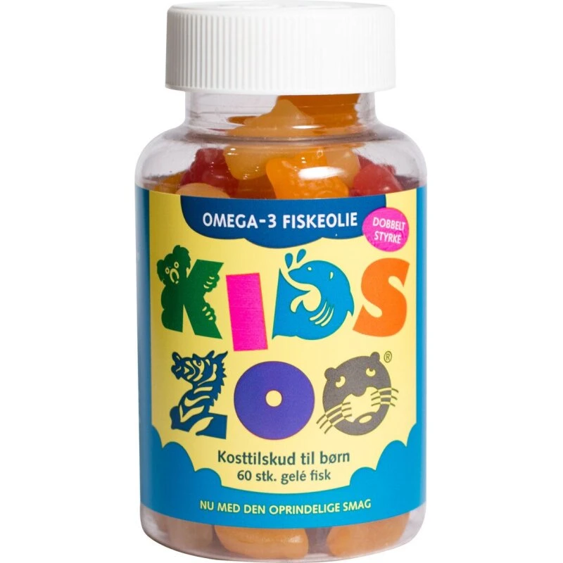 Kids Zoo Omega-3 Fiskeolie 60 geléfisk