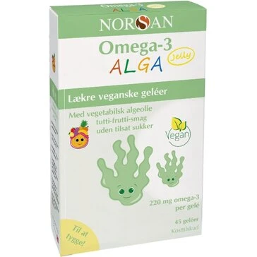 NORSAN Omega-3 Alga Jelly 45 stk – veganske gummies
