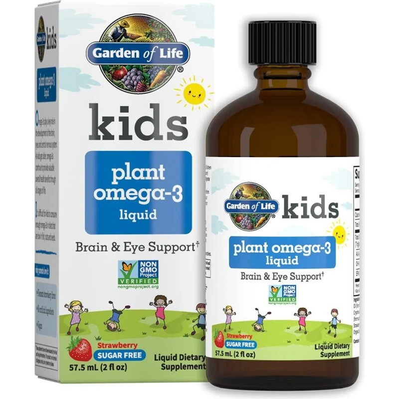 Garden of Life Kids Omega-3 flydende jordbær 59 ml