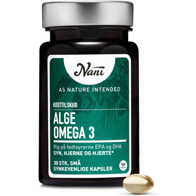 Nani Alge Omega-3, 30 kapsler
