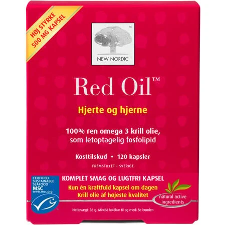 New Nordic Red Oil Hjerte og Hjerne 120 kapsler