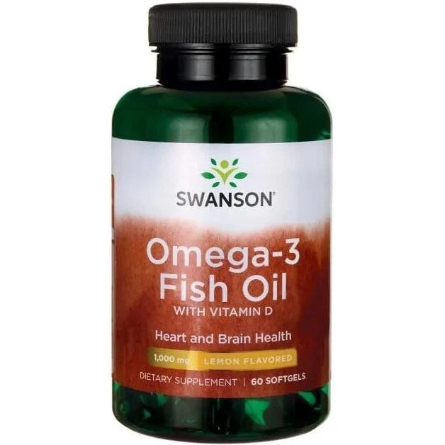 Swanson Omega-3 & D3 60 kapsler
