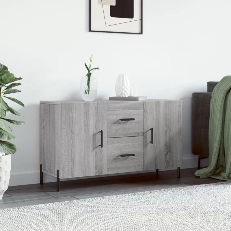 vidaXL skænk 100x36x60 cm i grå sonoma-eg