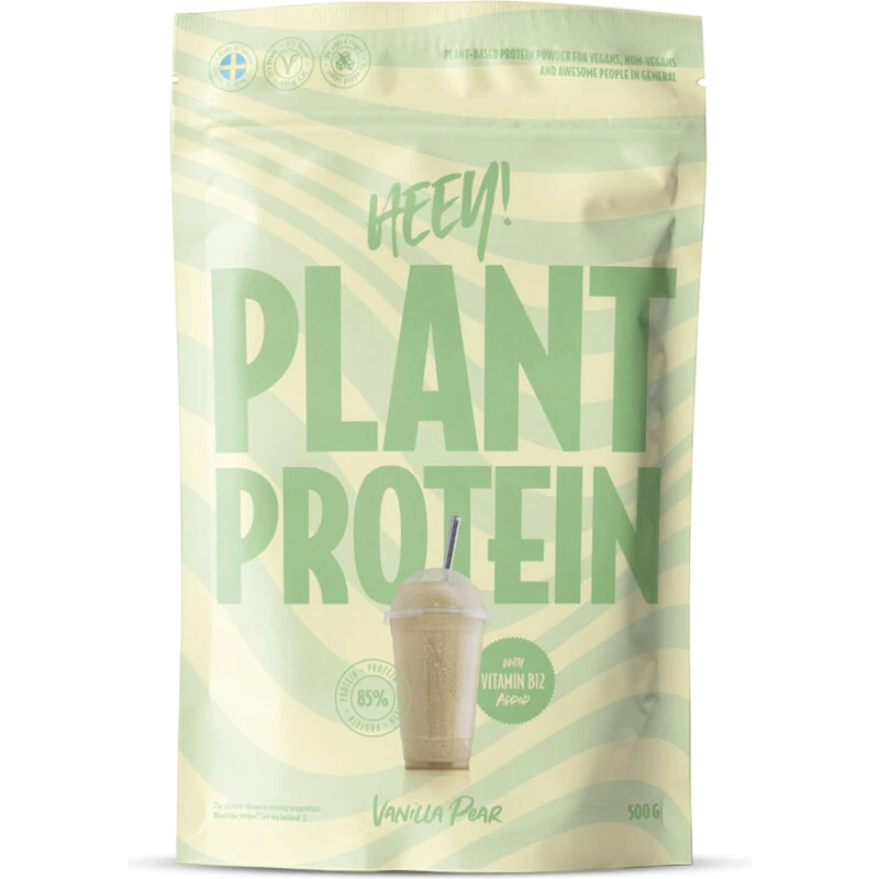 Heey! Vegan Plant Protein 500 g — Vanilje & Pære