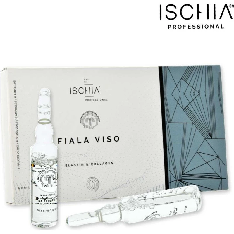 Ischia Kollagen og Elastin Ansigtsampul 6 x 5 ml