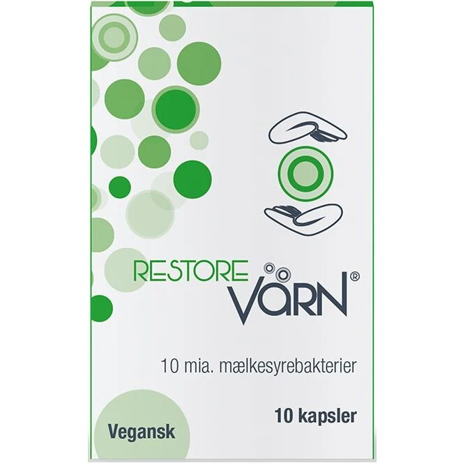 RestoreVärn 10 kapsler (10 mia. mælkesyrebakterier)